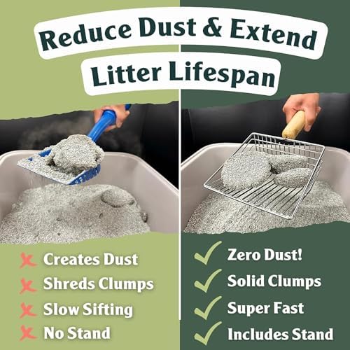Sprinkle & Sweep: Litter Box Deodorizer Duo - 8oz Bag & Speed Sifter - - Image 6