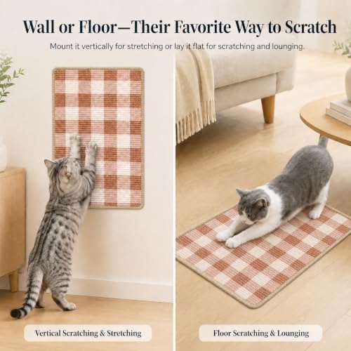 Cat Scratcher Mat, Natural Sisal Cat Scratch Pad - Image 4