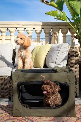 Noah & Paw Collapsible Dog Crate, 26 in Soft Medium Dog Crate, 900D Oxford - Image 2