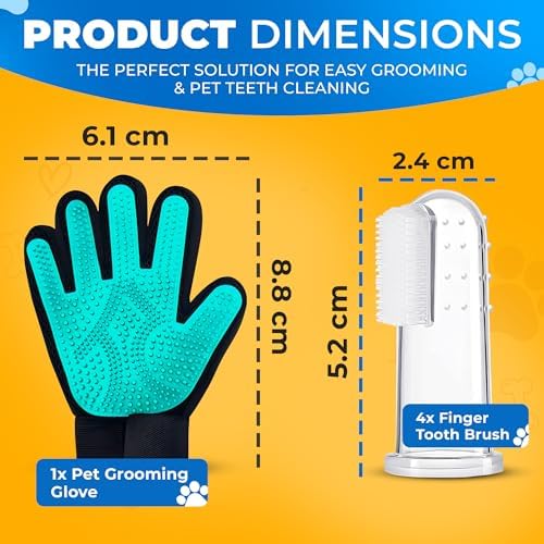 Pet Hair Removal Glove for Dogs & Cats – Dog Grooming Gloves for Shedding - Image 2