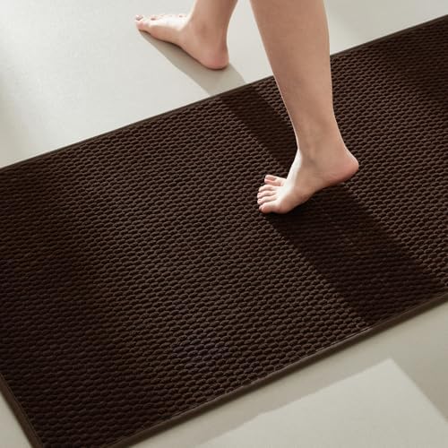 TYUU Bathroom Runner Rug, Long Bath Mat Washable Thin Quick Dry Low Pile by TYUU
