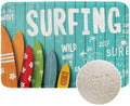 Surfing Vintage Style Bath Mats by Unknown