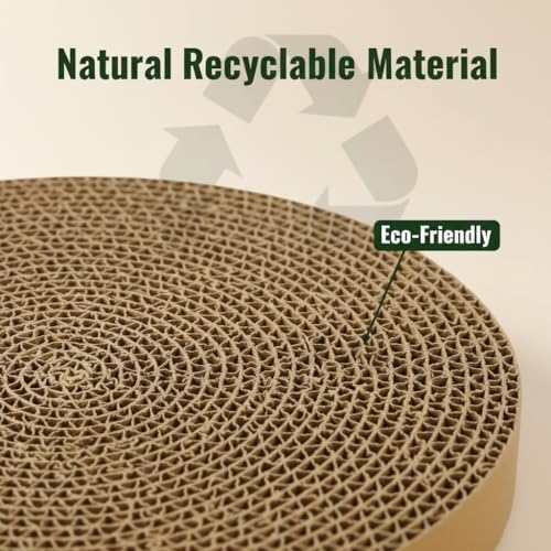 Cat Scratching Pad Cardboard Round Cat Scratcher Refill Replacement Scratch Pads - Image 5