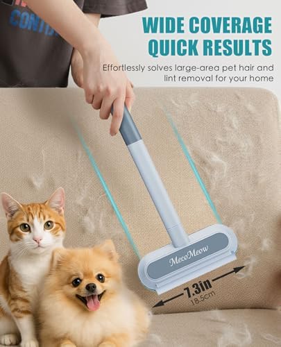 Pet Hair Removal Brush for Couch, Washable Lint Cleaner for Dog and Cat Hair - Image 2