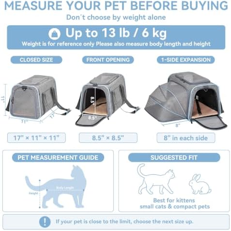 Petsfit Medium Expandable Cat Carrier - Image 2