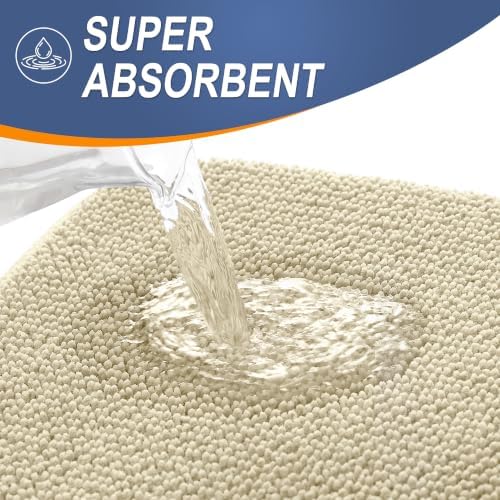 OLANLY Memory Foam Bathroom Runner Rug 59x20, Absorbent Long Bath Mat - Image 3