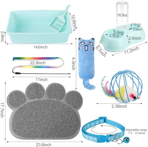 Tioncy 7 Pcs Kitten Litter Box Starter Kit - Image 2