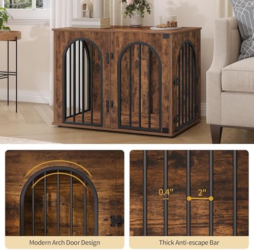 Hzuaneri 31.5'' Dog Crate Furniture, Dog Kennel Indoor - Image 5