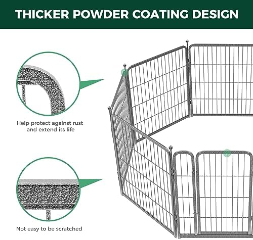 FXW Aster Dog Playpen Designed for Yard, 48 Panels - Image 4