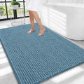 OLANLY Thick Chenille Large Bathroom Rugs Mats 40x32, Airy Blue by OLANLY