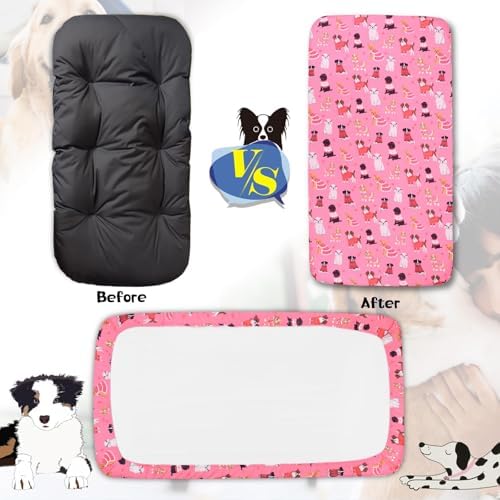 Replacement Dog Bed Covers Elastic Edged Washable 52" x 28" x 6" - Image 2