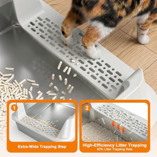 AIPERRO Stainless Steel Litter Box - Image 4