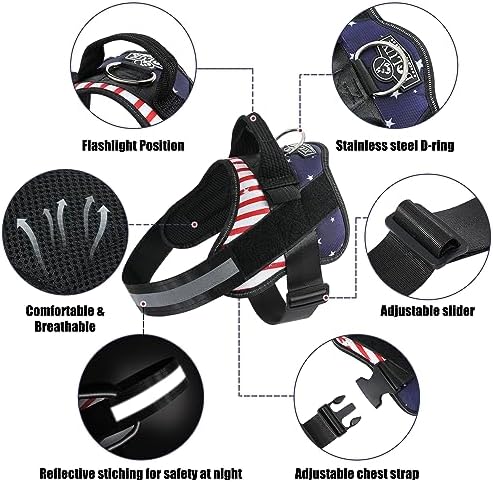 Bolux Dog Harness, No-Pull Reflective Dog Vest, Breathable Adjustable Pet - Image 2