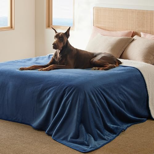 Bedsure Waterproof Blanket for Bed Soft Sherpa Fleece Throw, King 108"x86" by BEDSURE