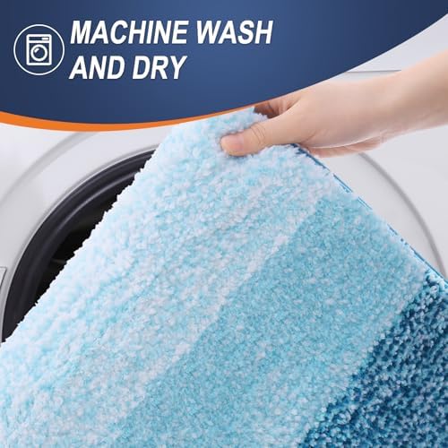 OLANLY Bathroom Runner Rug 59x24, Extra Soft Absorbent Microfiber Bath Rugs - Image 5