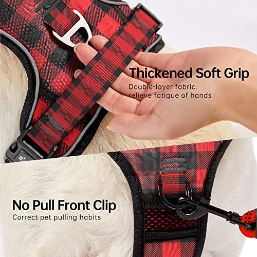 NESTROAD Dog Harness for Small Sized Dog, No Pull Dog Vest Harness Set - Image 3