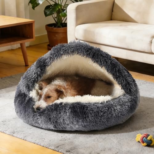 NOYAL Hooded Donut Bed, Calming Cave - Image 5