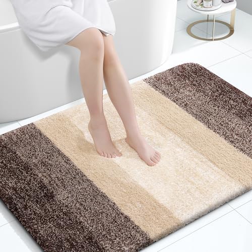 OLANLY Large Bathroom Rugs 44x32, Extra Soft Absorbent Microfiber Bath Rugs by OLANLY