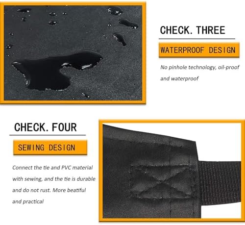 Homsolver 2 Pack Waterproof Dishwasher Rubber Adjustable Apron - Image 4