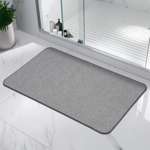 HOMTEB Bathroom Rugs Sets 2 Piece, Thin Bath Mat Absorbent Quick Dry, Machine - Image 5