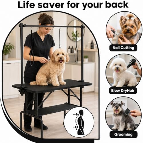 46 Inch Foldable Dog Grooming Table - Image 7