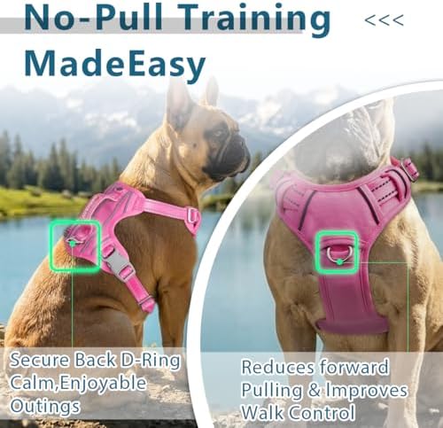 BARKBAY No Pull Dog Harness for Large Dogs, ID Tag Holder Dog Vest - Image 4