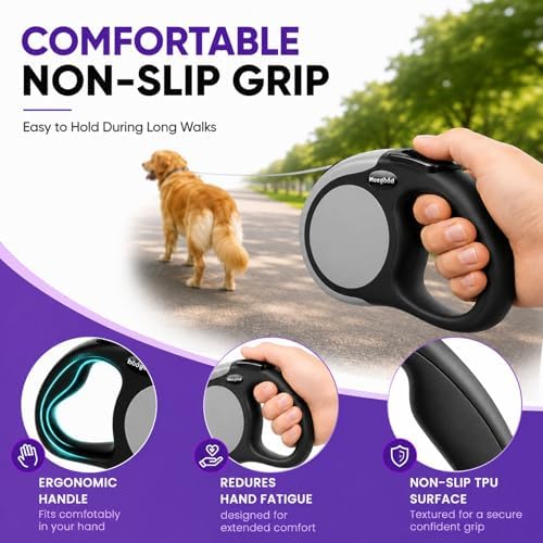 Heavy Duty Retractable Dog Leash-16ft Strong & Durable Walking Leash - Image 6
