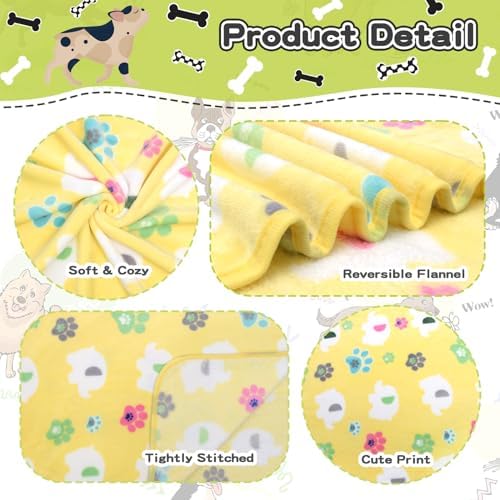 Rezutan Blanket for Large Dogs & Cats Soft Reversible Fleece 40"x31" - Image 3
