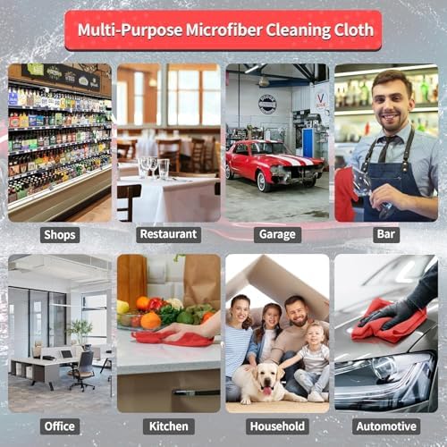 Microfiber Cleaning Cloth, 150 Pack Cleaning Rags Microfiber Towel Bulk - Image 7