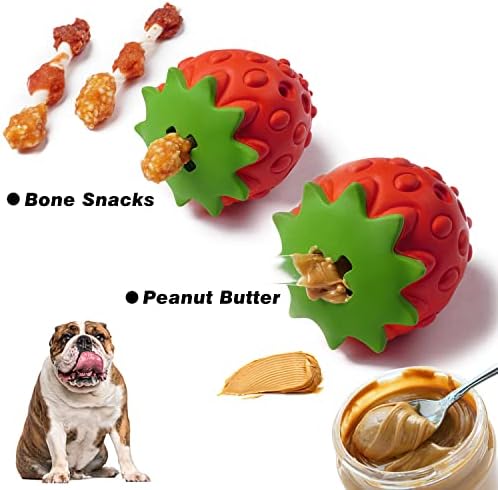 MewaJump Dog Rubber Chew Toys, Treat Food Dispensing Toy Puzzle Toys Ball - Image 2