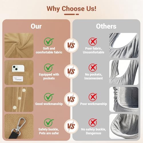 Cat Sling Carrier, Hands-Free Pet Sling - Image 4