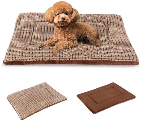 BVAGSS Dog Bed Mat, Reversible Crate Pad, Memory Foam Beds, Soft Warm Pet by BVAGSS