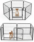 NEWBULIG Dog Playpen Indoor 24 Inch 6 Panels, Metal Outdoor Dog Fence Pen by NEWBULIG