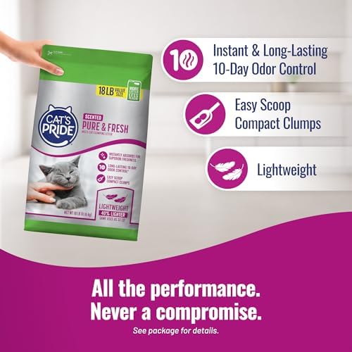 Cat's Pride Pure & Fresh Scented Clumping Litter 18lb - Image 4