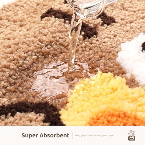 Molesun Cat Bath Mat 16x24, Soft Absorbent Microfiber Bath Rugs - Image 4