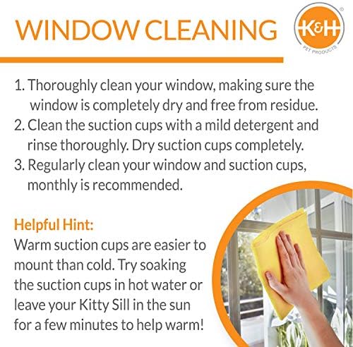 K&H Cat Window Perch, EZ Mount Window Cat Scratcher Kitty Sill Cradle - Image 6