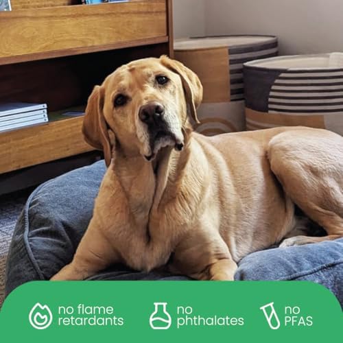 Molly Mutt Dark Blue Dog Bed Cover, Non-Toxic & 100% Cotton - Image 6