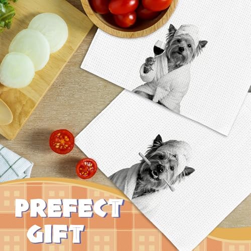 Dog Kitchen Towels Decor Set of 2 - Image 5