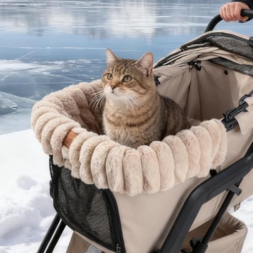 Pet Pram Padding – Fleece Thermal Seat Insert, Machine Cleanable Comfort - Image 5