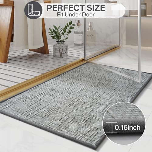 Bath Mat Non Slip, Quick Dry Bathroom Rug Under Door - Image 4