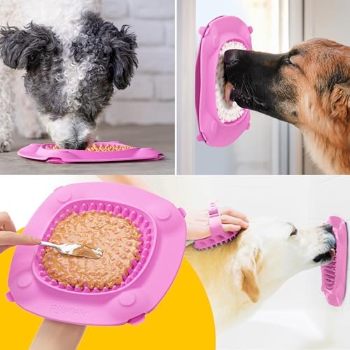 Aquapaw Lick Mat for Dogs 2-Pack XL, Suction Cup Dog Slow Feeder Pad & Licking - Image 4