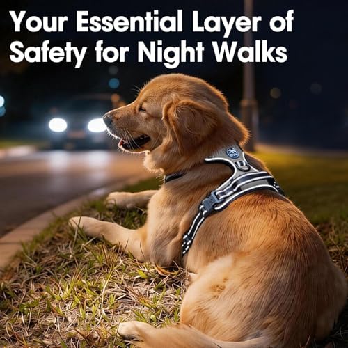 PoyPet No Pull Dog Harness Large, Reflective Vest - Image 7