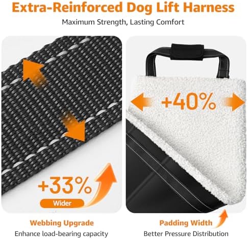 LOOBANI Dog Sling for Extra Large Dogs Hind Leg Support Weak Rear Leg Aid - Image 3