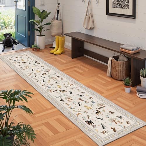 Beige Hallway Runner Rug 2x8 for Bedroom Kitchen - Image 4