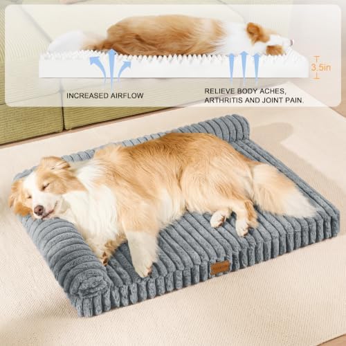 Orthopedic Large Dog Bed Furry Pet Bed, Washable Cover 42''X28'' - Image 5