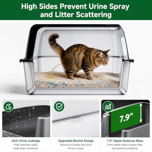KalraMay XXXL Extra Large Stainless Steel Litter Box, Cool Gray - Image 6