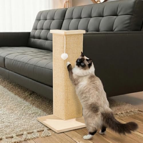 PETKARAY Couch Corner Cat Scratcher, Sisal Scratch Pad by PETKARAY