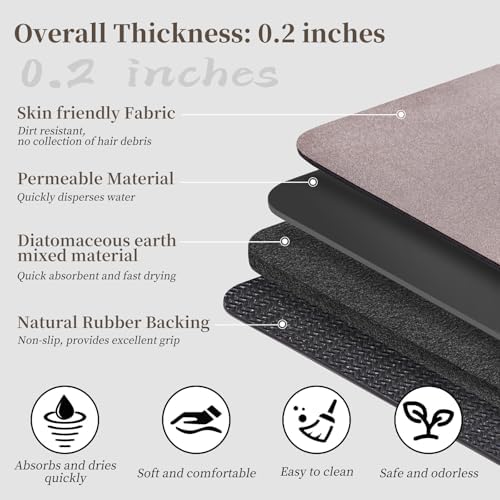 Bath Rugs 24x17-Diatomaceous Earth Stone Bath Mats - Image 5