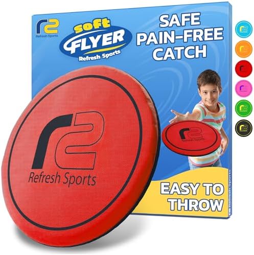 Soft Flying Disc for Kids: Best Boy Gifts & Girls Ages 5 6 7 8 9 10 11 12 13 by RefreshSports