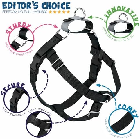 2 Hounds Design Freedom No Pull Dog Harness, 5/8 inch XS - Image 4